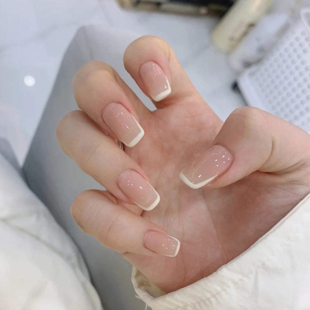Elegant Nail Extensions with French Tip Kalsten