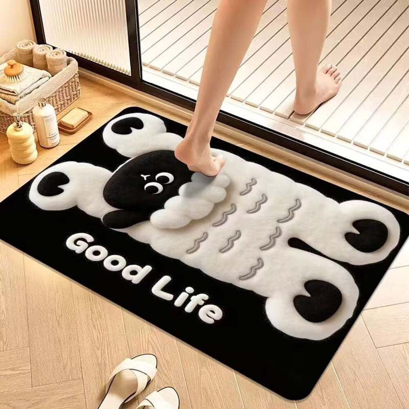 Cute Puppy Design Bath Mat