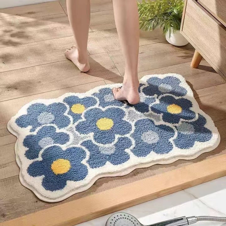 Cute Cat-Themed Bathroom Mat
