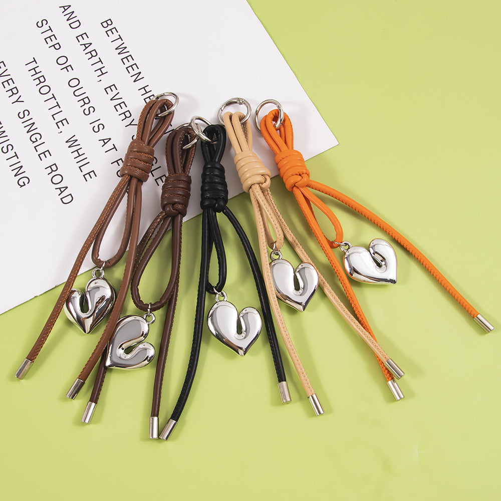 Heart-Shaped Charm Keychain Kalsten