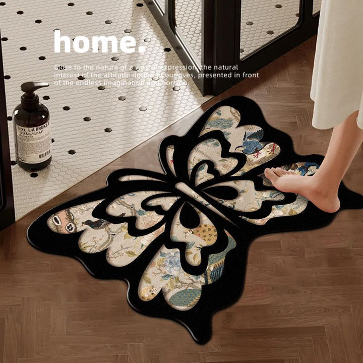 Decorative Butterfly-Shaped Bath Mat Kalsten
