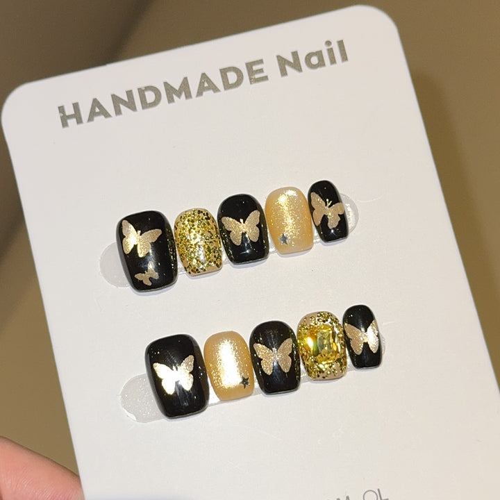 Artificial nails with elegant butterfly design Kalsten
