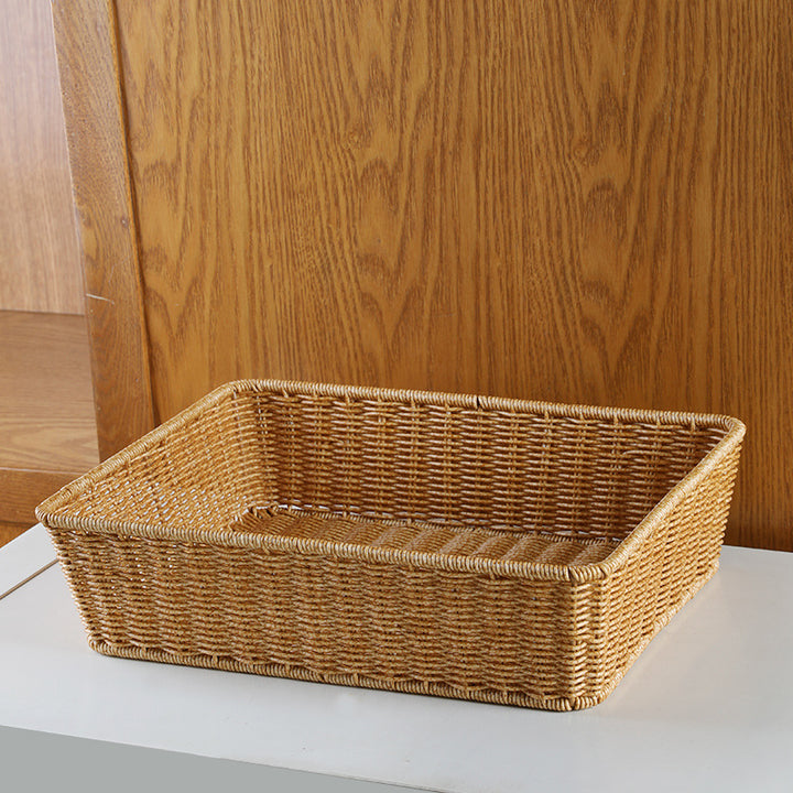 Unisex Rectangular Storage Basket made of hand-woven material Kalsten