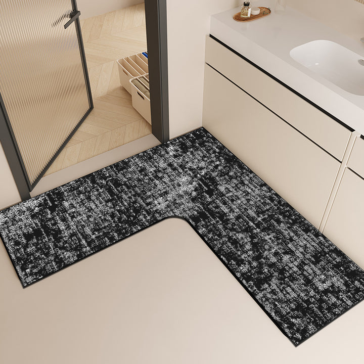 Luxurious Abstract Patterned Bathroom Mat