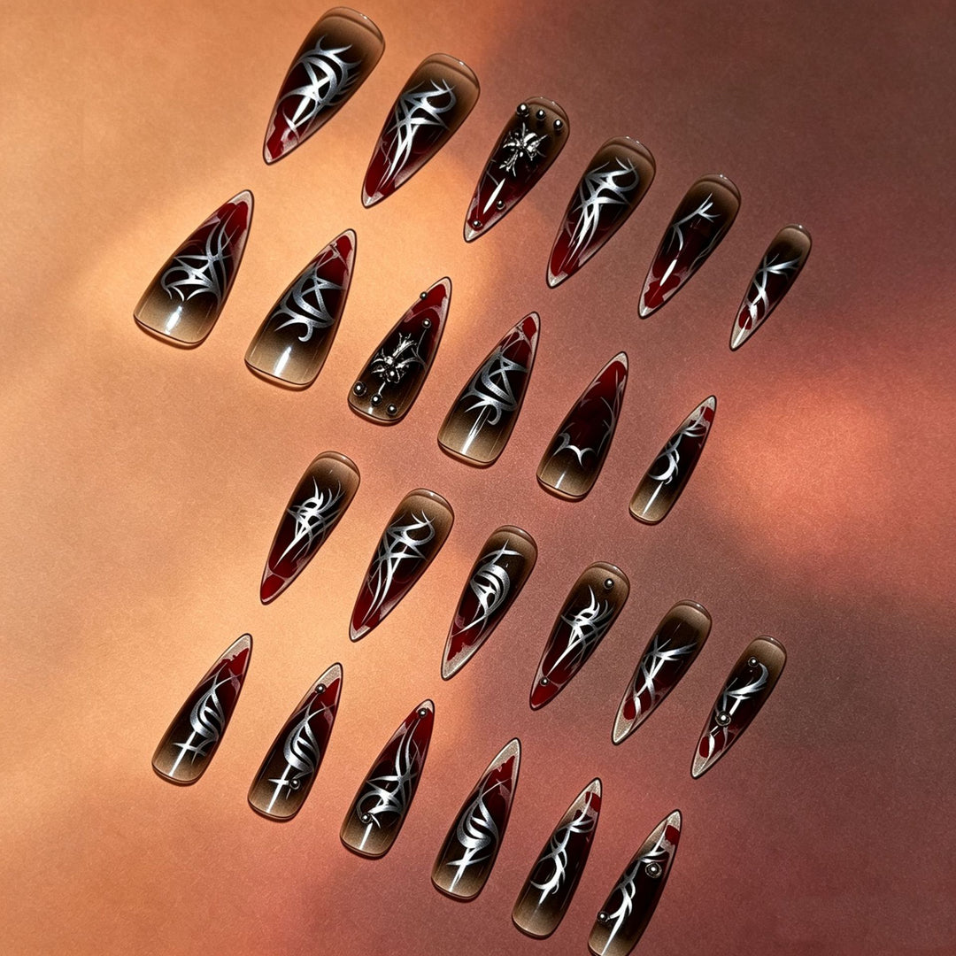 Artistic Gothic Press-On Nail Tips Kalsten