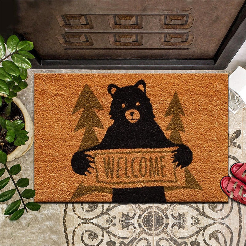 Bear-Themed Welcome Mat