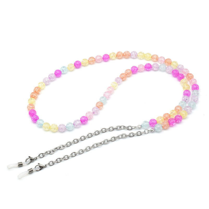 Colorful Textured Beaded Eyewear Chain Kalsten