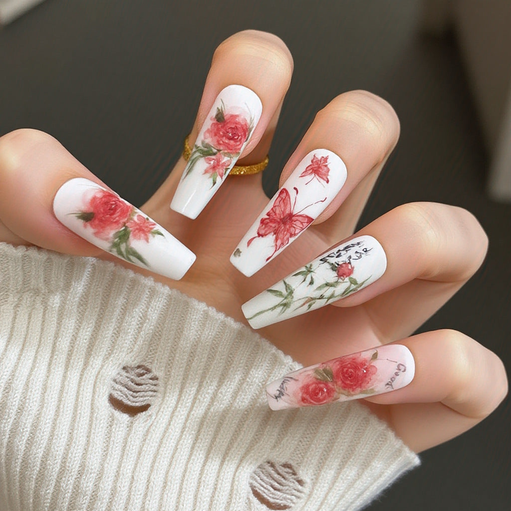 Artful Nail Extensions with Elegant Tips Kalsten