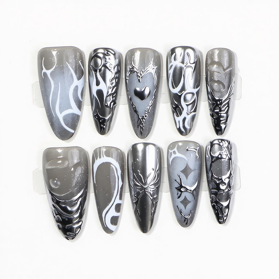 Artistic Premium Press-On Nail Design Kalsten