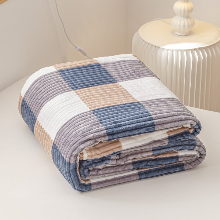 Textured Ribbed Throw Blanket