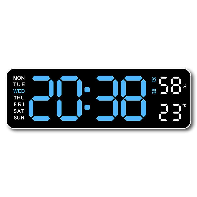 Digital wall clock with temperature and humidity display Kalsten