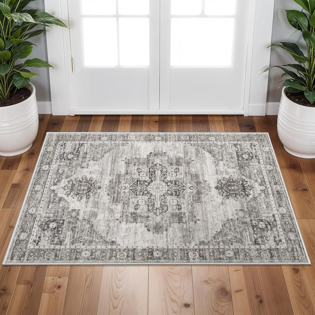 Vintage-inspired Bohemian rug