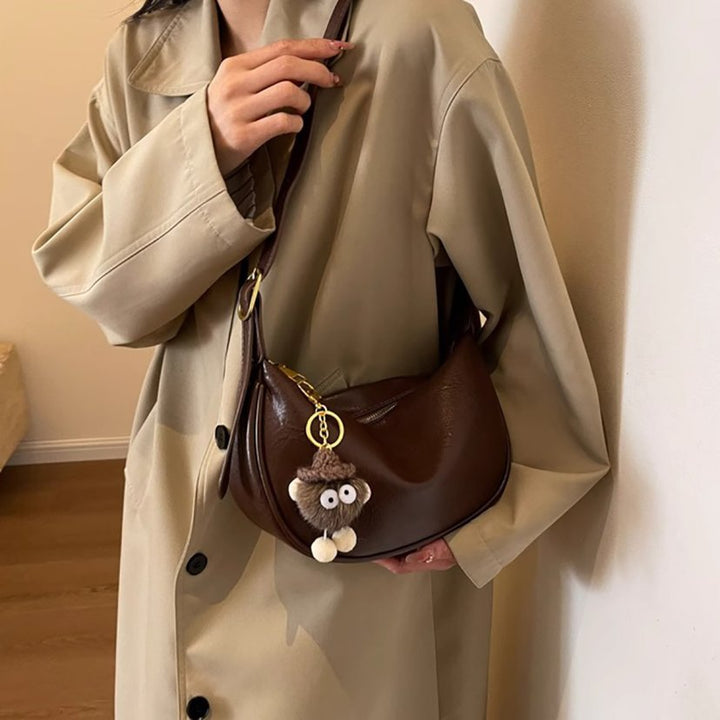 Elegant Leather Hobo Bag Kalsten