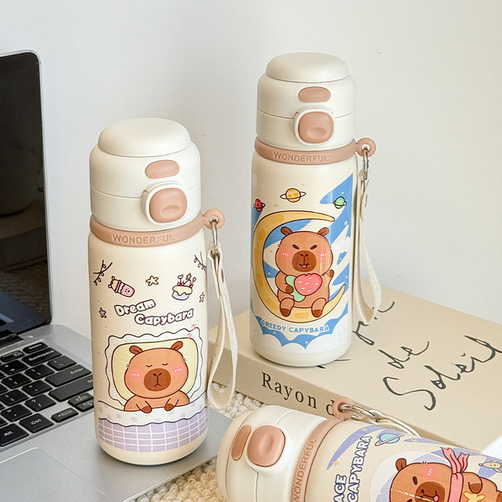 Ladies Insulated Drinking Bottle with Colorfully Designed Animal Motif Kalsten