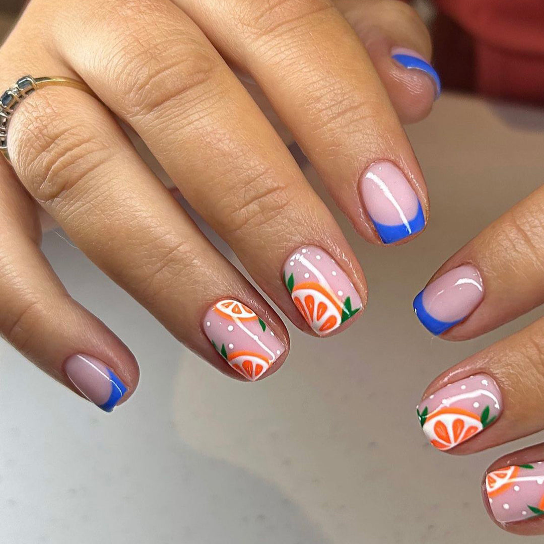 Citrus Art Nail Design