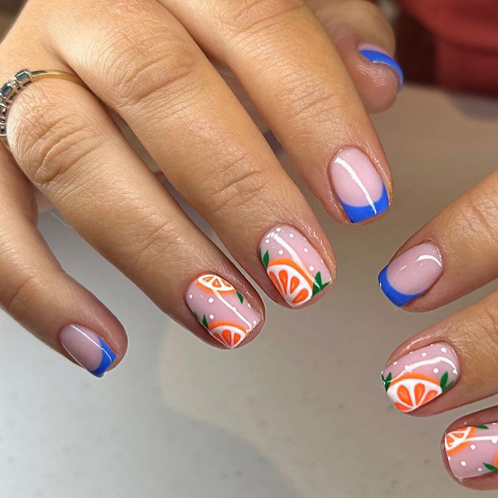 Citrus Art Nail Design