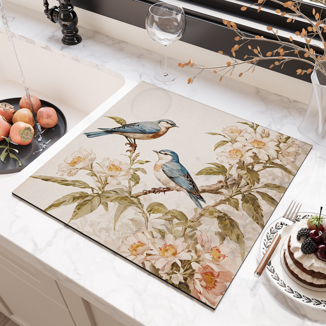 Floral Design Kitchen Surface Protector Kalsten