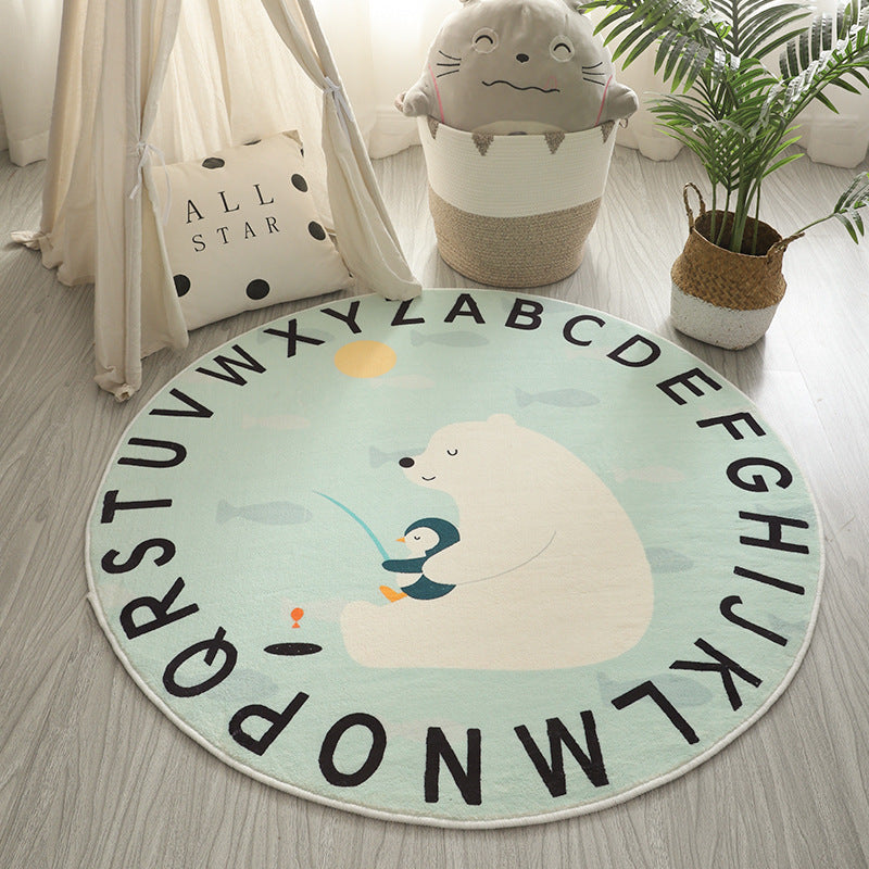 Playful Dinosaur-Themed Area Rug