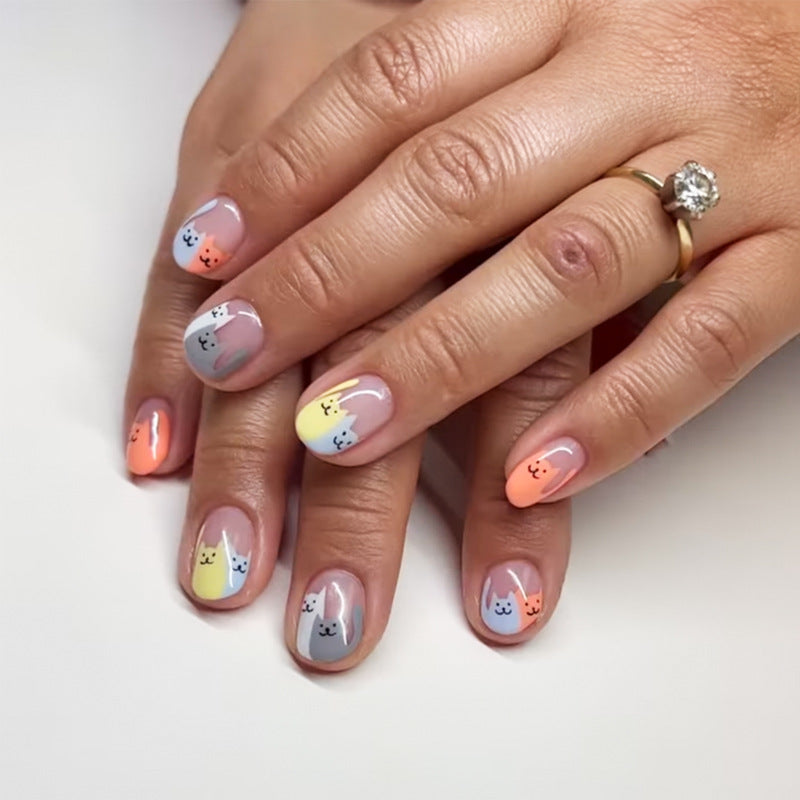 Elegant Heart-Designed Press-On Nail Tips Kalsten