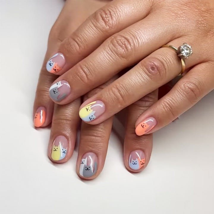 Elegant Heart-Designed Press-On Nail Tips Kalsten