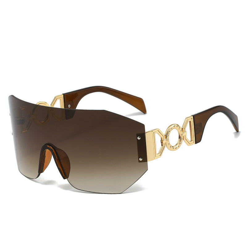 Fashion Statement Wide-Brim Shield Sunglasses Kalsten