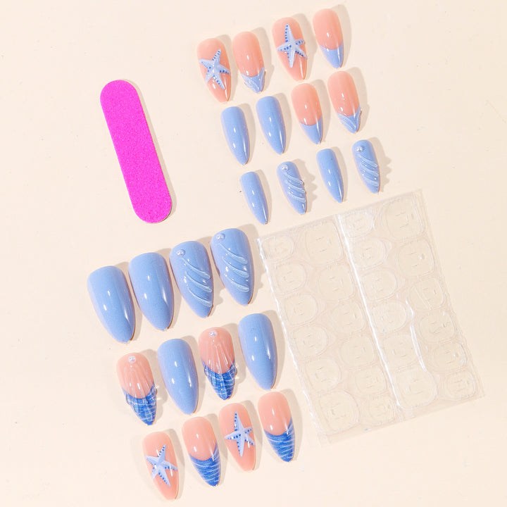 Ocean-Inspired 3D Nail Art Design Kalsten