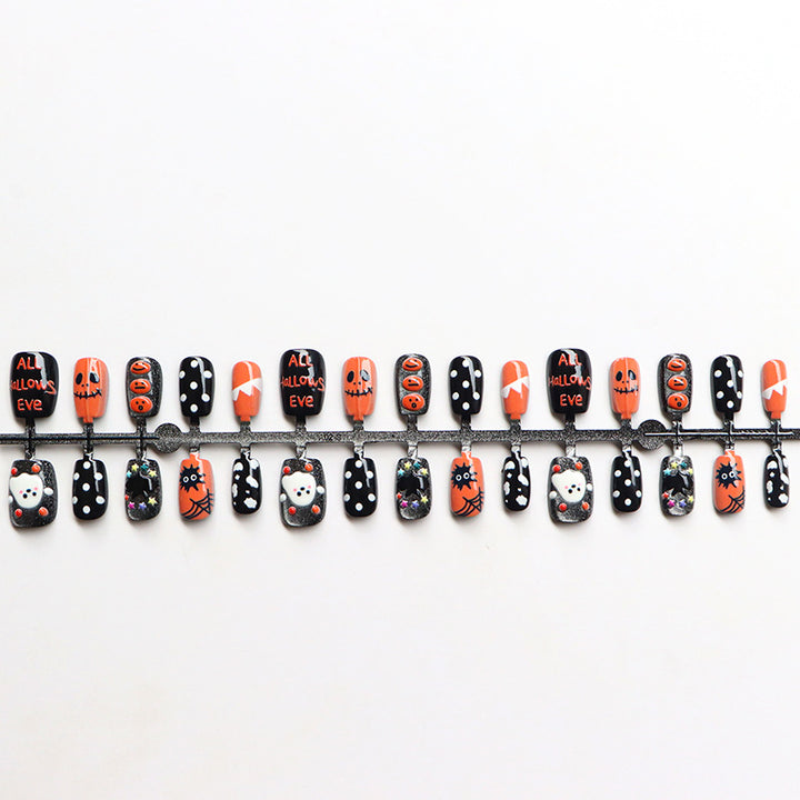 Festive Halloween-Themed Press-On Nail Set Kalsten