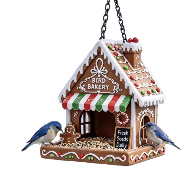 Bird feeder in gingerbread house style Kalsten