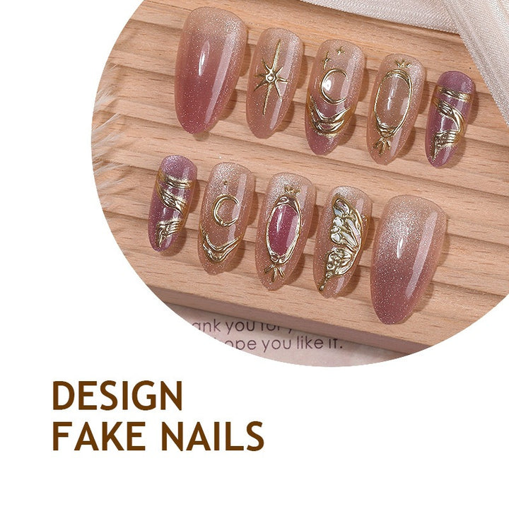 Artificial Nail Set with Elegant Accents Kalsten