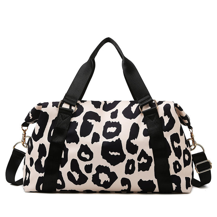 Stylish Leopard Print Travel Duffle Bag