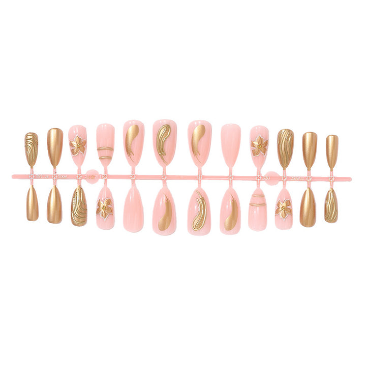 Premium Decorative Press-On Nail Set Kalsten