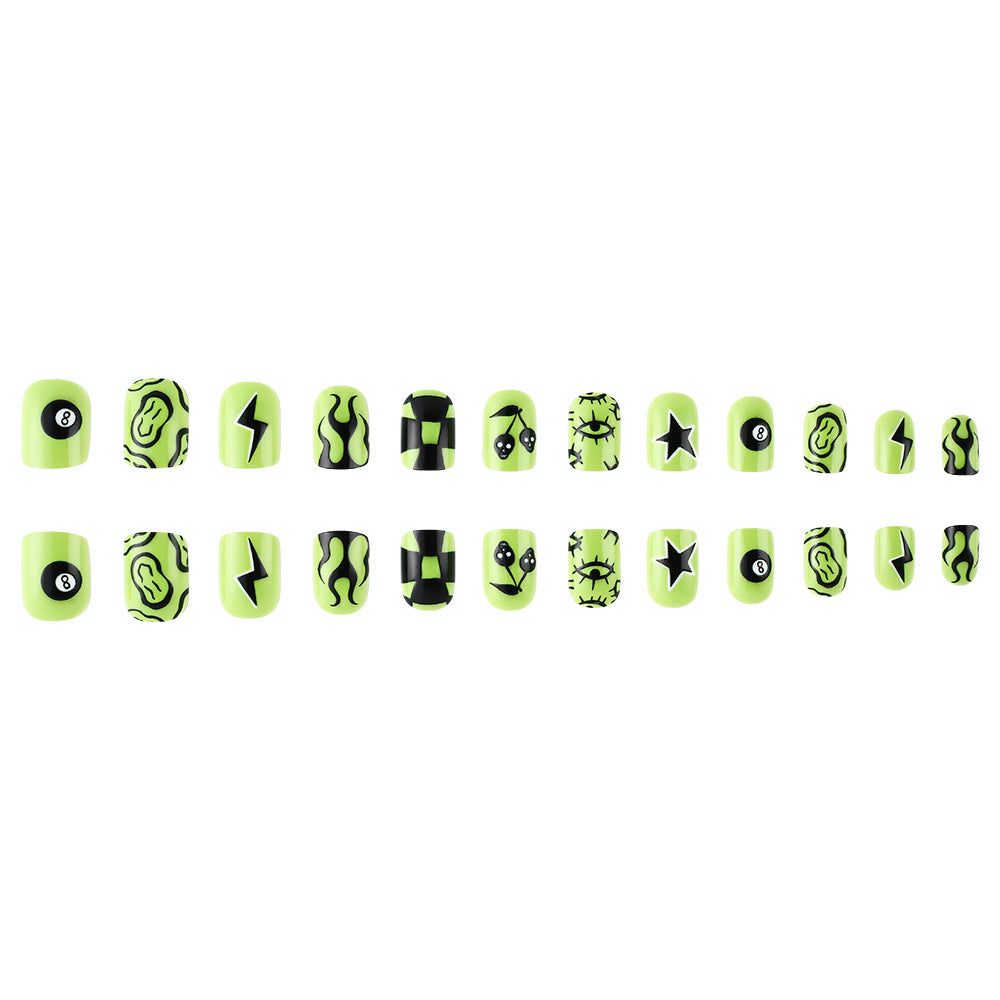 Artistic Graphic Press-On Nails Kalsten
