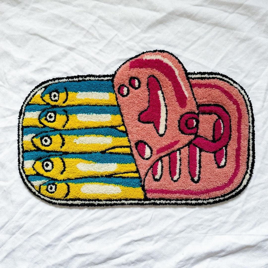 Colorful Round Fisherman Theme Rug