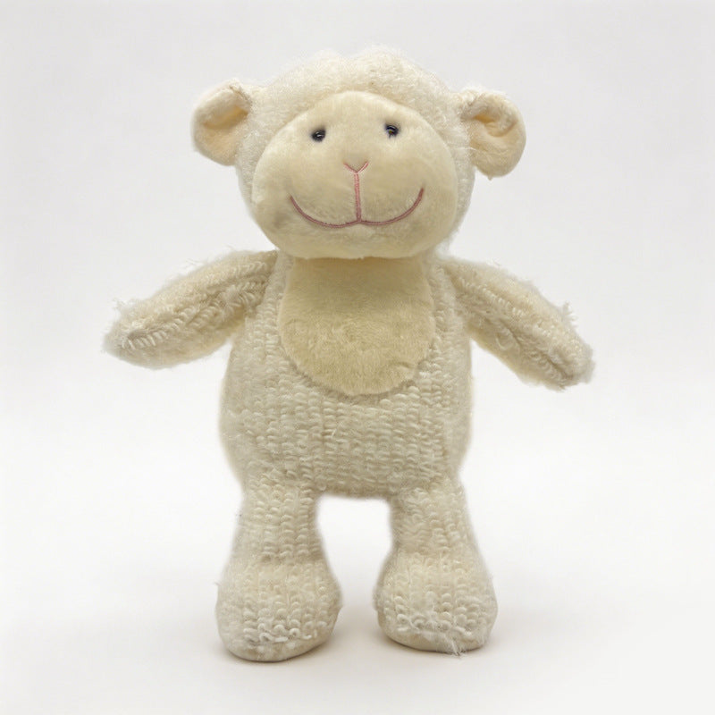 Plush Curly-Knit Sitting Teddy Bear Decorative Soft Toy Kalsten