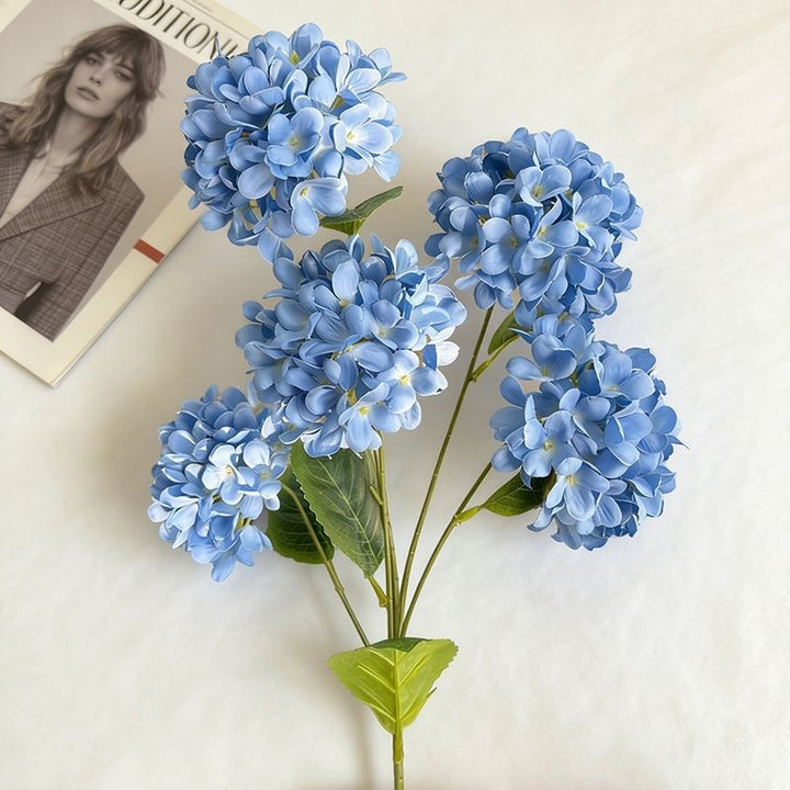 Elegant Faux Hydrangea Stem