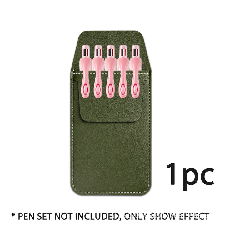Stylish Leather Pencil Case Holder