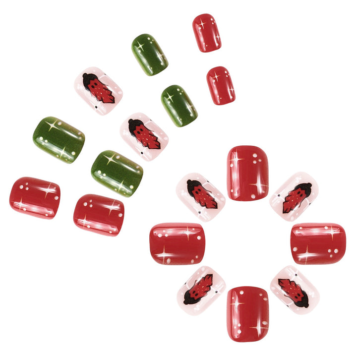 Holiday-Inspired Press-On Nail Art Kalsten