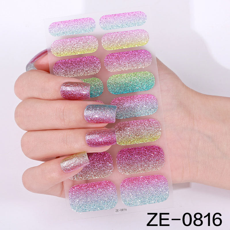 Glittering Nail Art Wraps