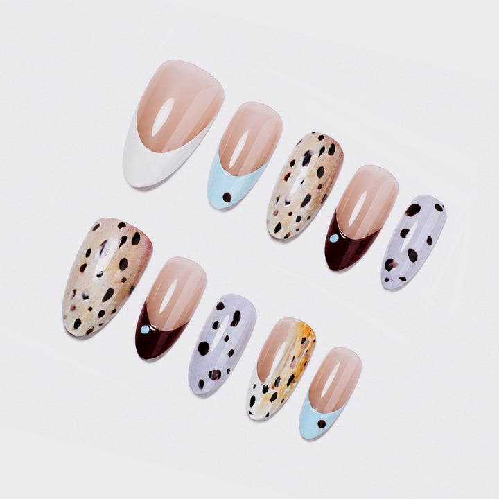 Fashionable animal print artificial nail set Kalsten