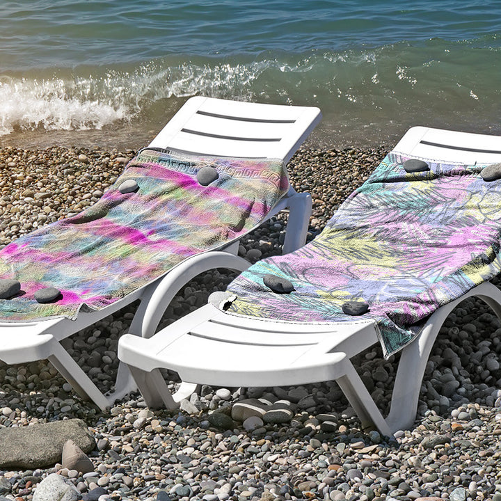 Beach towel made of skin-friendly microfiber with a creative pattern mix Kalsten