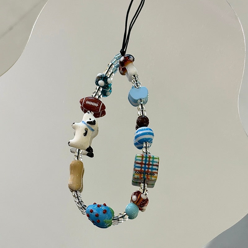 Handcrafted Beaded Charm Lanyard Kalsten