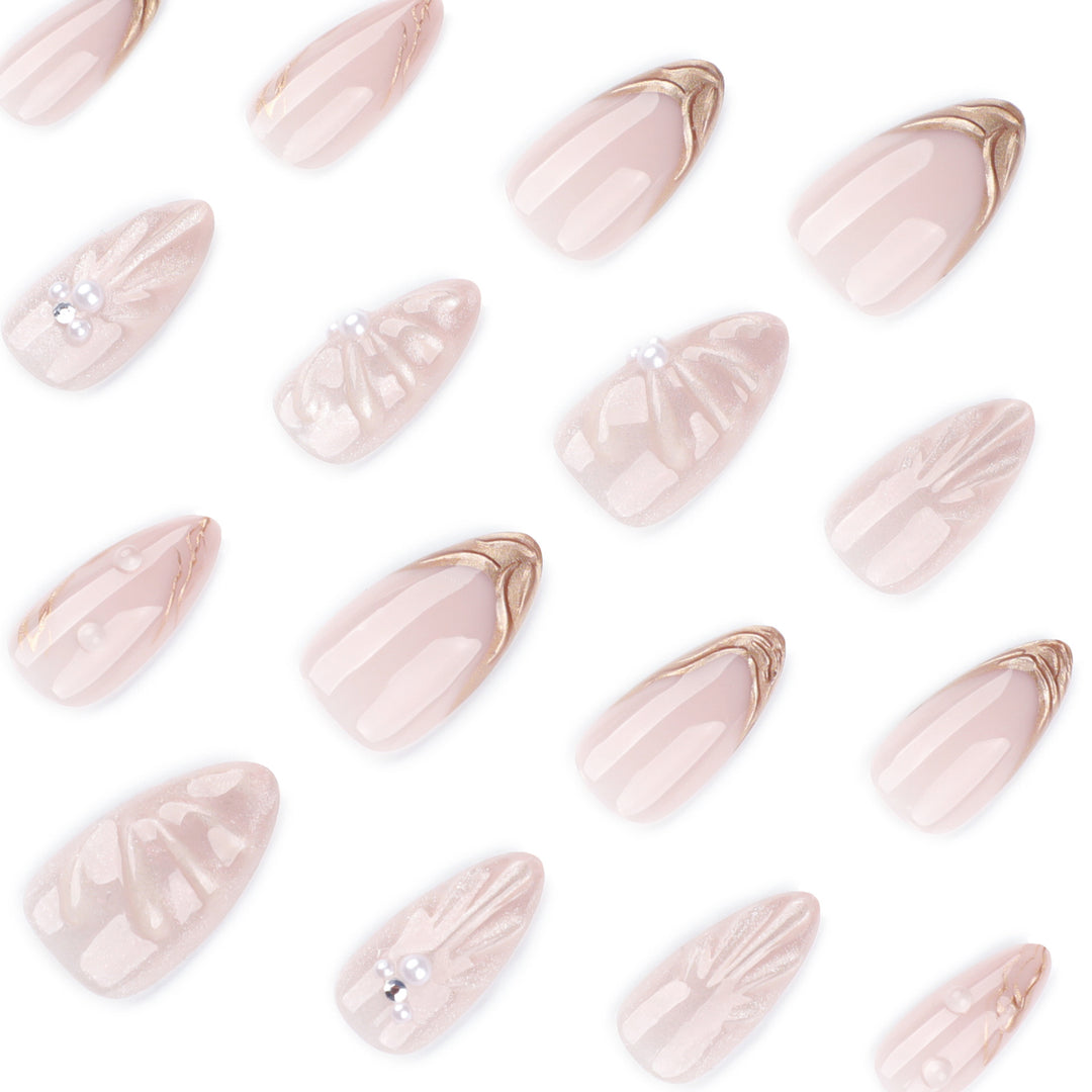 Artistic Nail Art with elegant relief design Kalsten