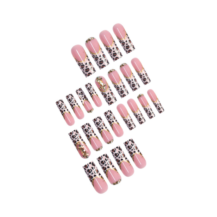 Artistic Leopard Print Press-On Nail Design Kalsten