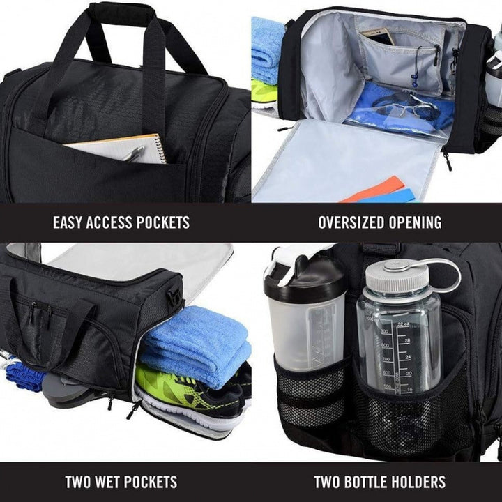 Multi-Pocket Utility Travel Duffel Bag Kalsten
