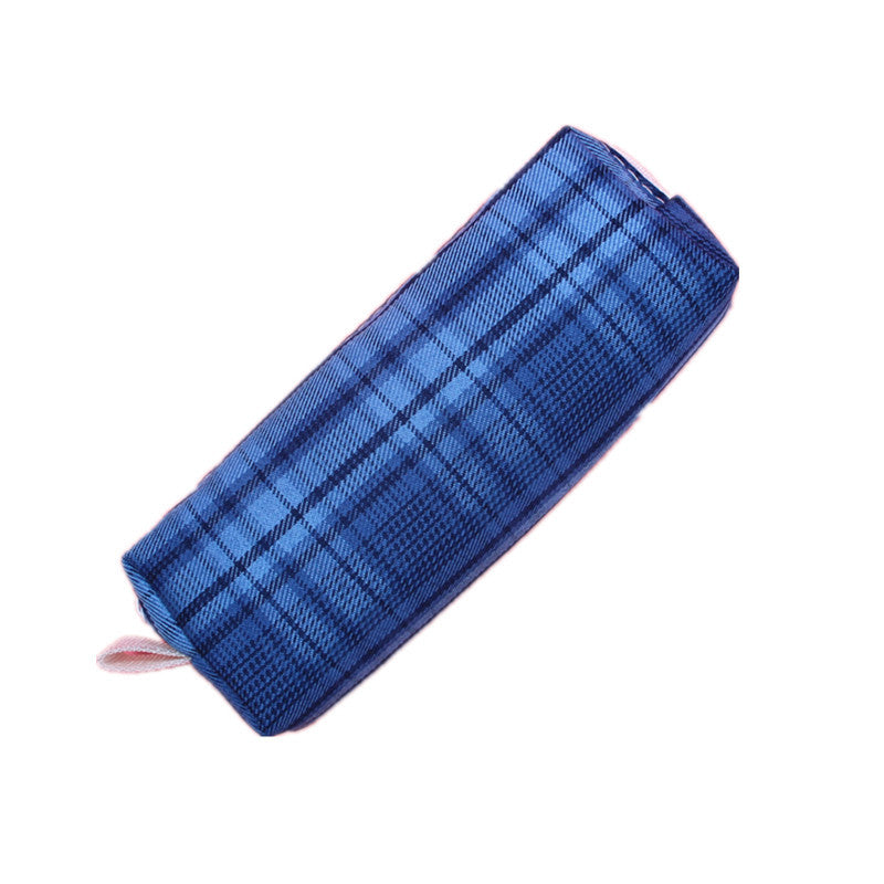 Textured Plaid Pencil Case Kalsten