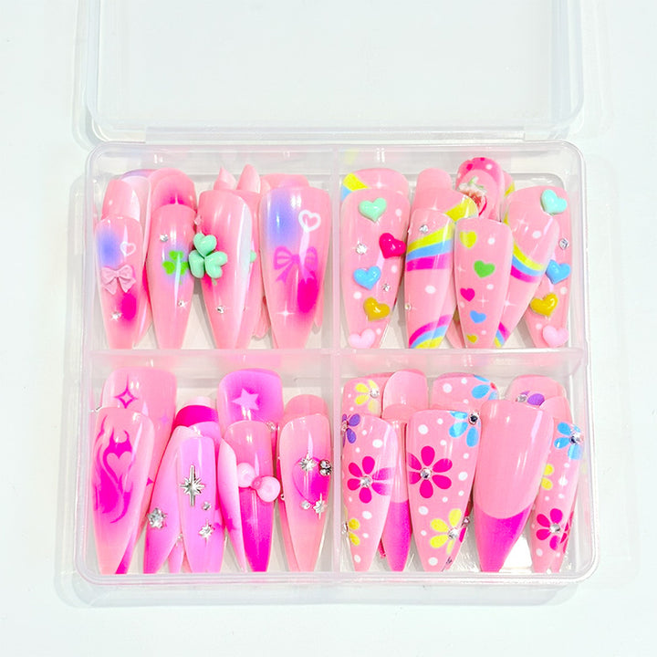 Playful Themed Press-On Nail Set Kalsten