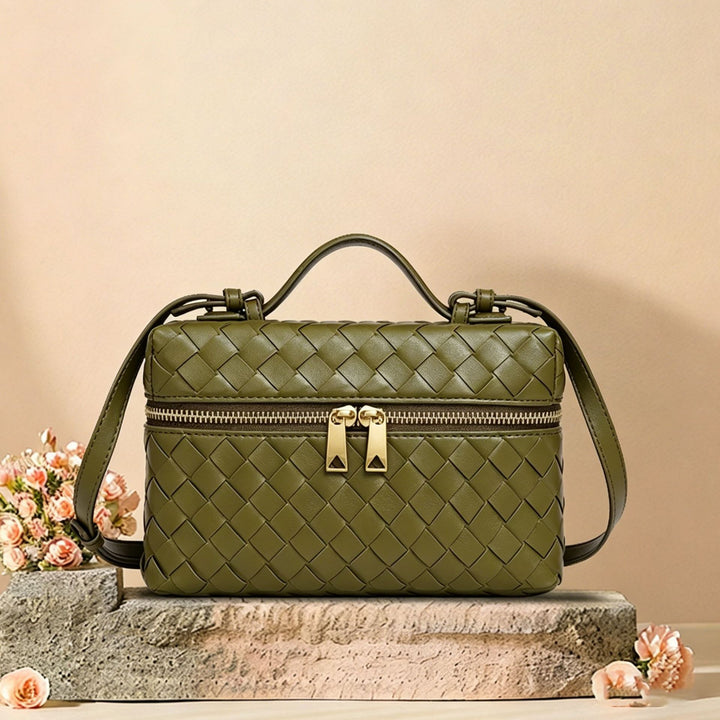 Structured Woven Satchel Bag Kalsten