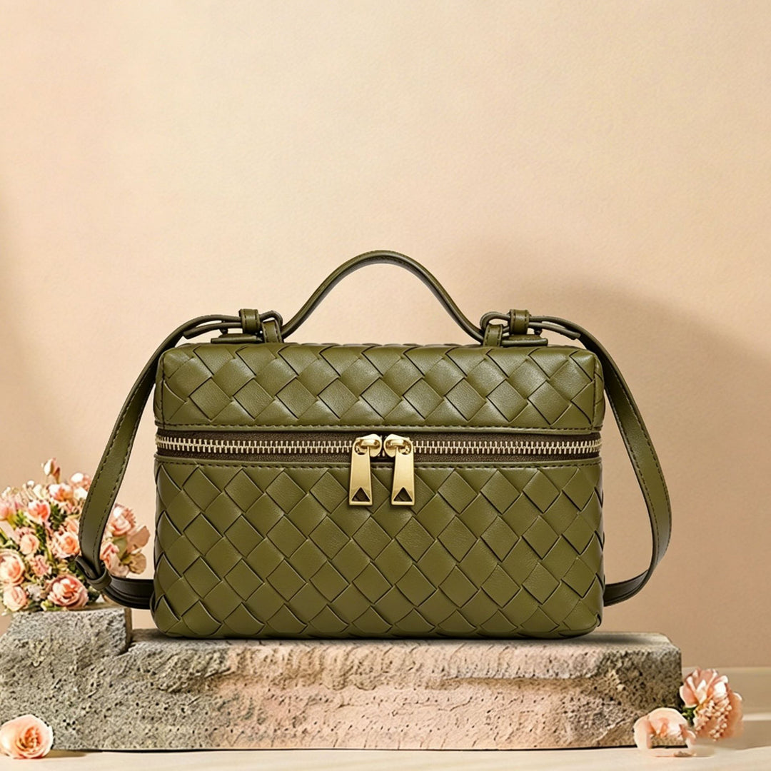 Woven Leather Cosmetic Case Kalsten