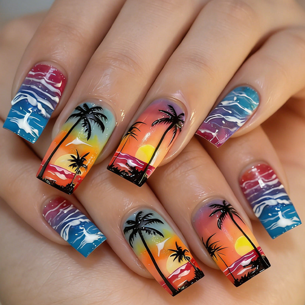 Tropical Sunset Nail Art Set Kalsten
