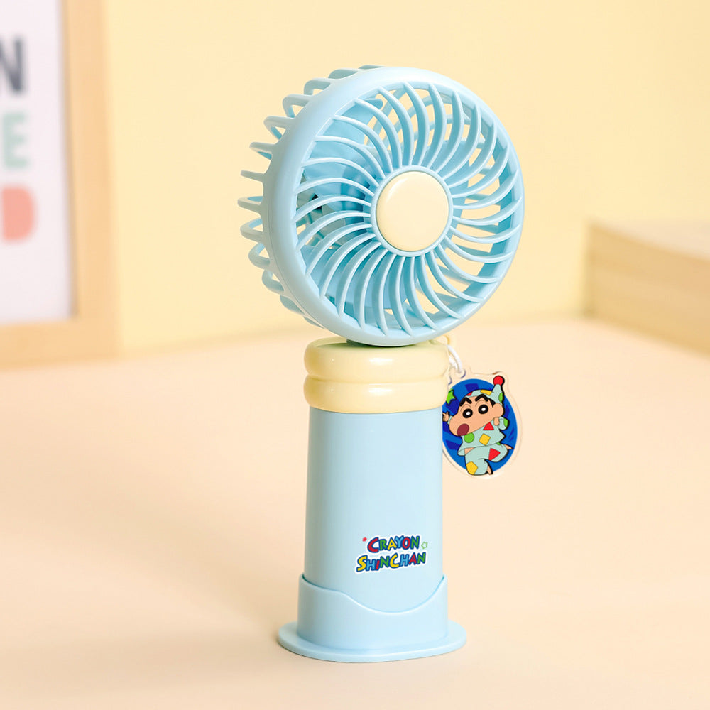Ladies wearable handheld fan with playful dog design Kalsten